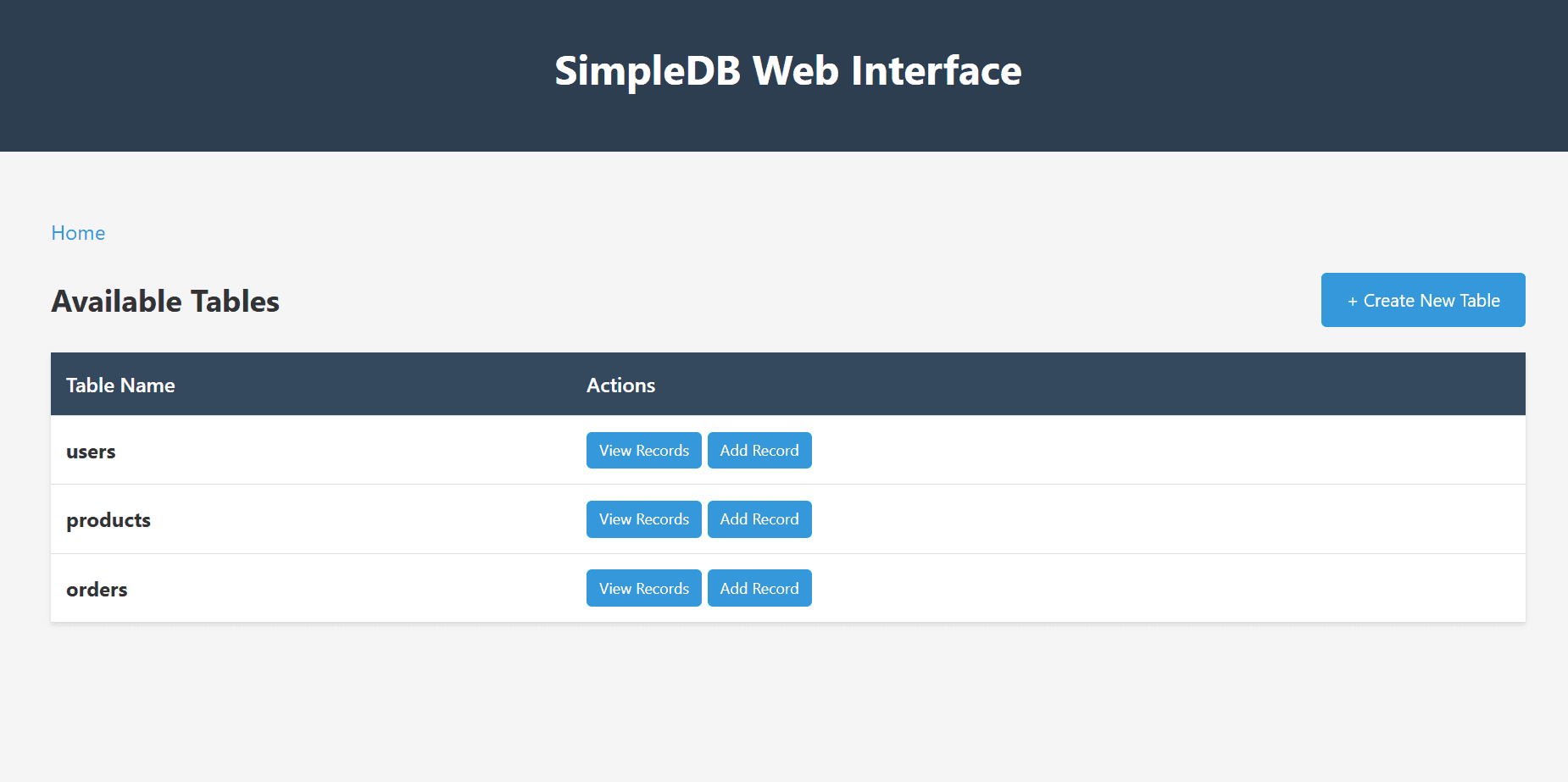 Pesapal Junior Dev Challenge - In-Memory RDBMS screenshot 3